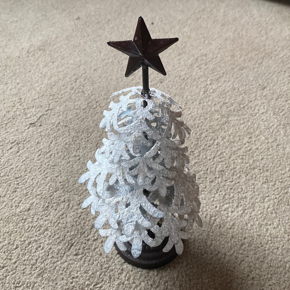Other - Glitter Snowflake Tree Metal Base